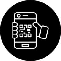 icono de vector de código qr