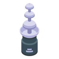 Bar fondue icon isometric vector. Hot cocoa vector