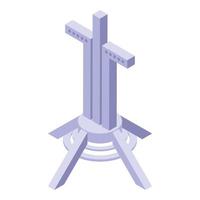 Chile metal statue icon isometric vector. Traditional travel vector