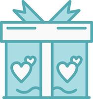 icono de vector de caja de regalo