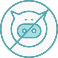 No Pork Vector Icon