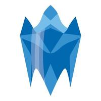 Diamond tooth icon isometric vector. Dental care vector