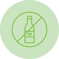 No Alcohol Vector Icon