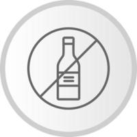 No Alcohol Vector Icon