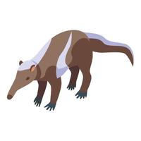 Forest anteater icon isometric vector. Australia baby vector