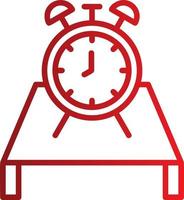 Desk Clock Vector Icon