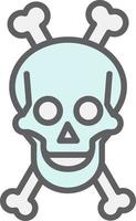 Skull And Bones Vector Icon