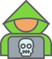 icono de vector de hacker