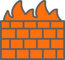 icono de vector de firewall