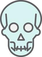 icono de vector de calavera