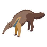 Child anteater icon isometric vector. Giant animal vector