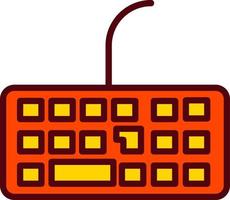 icono de vector de teclado