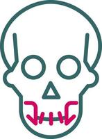 icono de vector de calavera