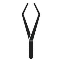 Nail forceps icon simple vector. Polish element vector