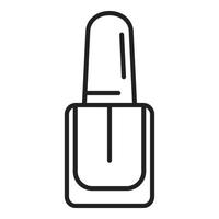 Polish beauty icon outline vector. Nail manicure vector