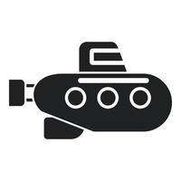 Ship submarine icon simple vector. Sea periscope vector