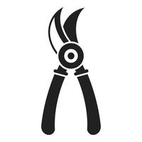 Gardening scissors icon simple vector. Garden work vector