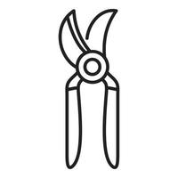 Secateurs icon outline vector. Garden pruning vector