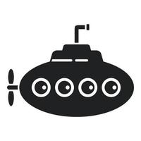 Bathyscaphe icon simple vector. Submarine ship vector