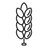 Wheat seasonal allergy icon outline vector. Spring sneeze vector