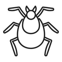 Bug seasonal allergy icon outline vector. Season disease vector