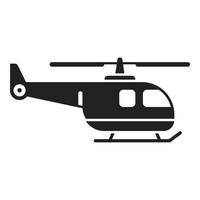 Apache rescue helicopter icon simple vector. Aerial guard vector