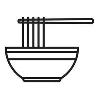 Thai food icon outline vector. Thai market vector