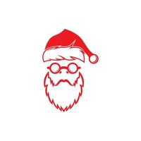 santa claus logo vector illustration template design