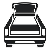 Car trunk icon simple vector. Open vehicle vector