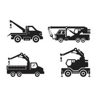 Car towing truck or crane icon vector illustration symbol design.