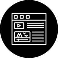 Video Content  Vector Icon