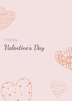 Valentines Day card design vector