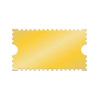 Golden tickets coupon blank template vector illustration. Can be used to movie, event, theater, vip party, football, business and etc