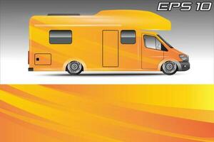 Livery background designs for camper car wraps and more vector