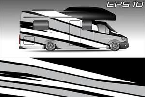 diseño de vectores de fondo de carreras para envolver autos camper y más