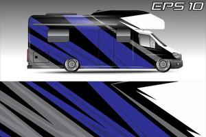 diseño de vectores de fondo de carreras para envolver autos camper y más