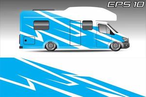 diseño de vectores de fondo de carreras para envolver autos camper y más