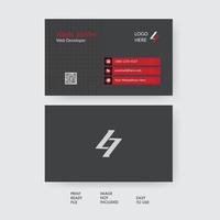 Free Creative Modern Minimal Professional Business Card Template Design vector