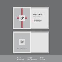 Creative professional Modern Minimal Business Card Template Design vector