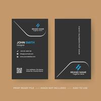 Free Creative Modern Minimal Professional Business Card Template Design vector