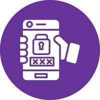 Mobile Password Vector Icon