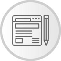 Blogging Vector Icon