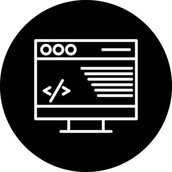 icono de vector de codificación