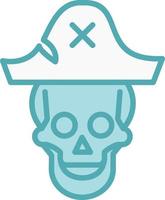 icono de vector de calavera