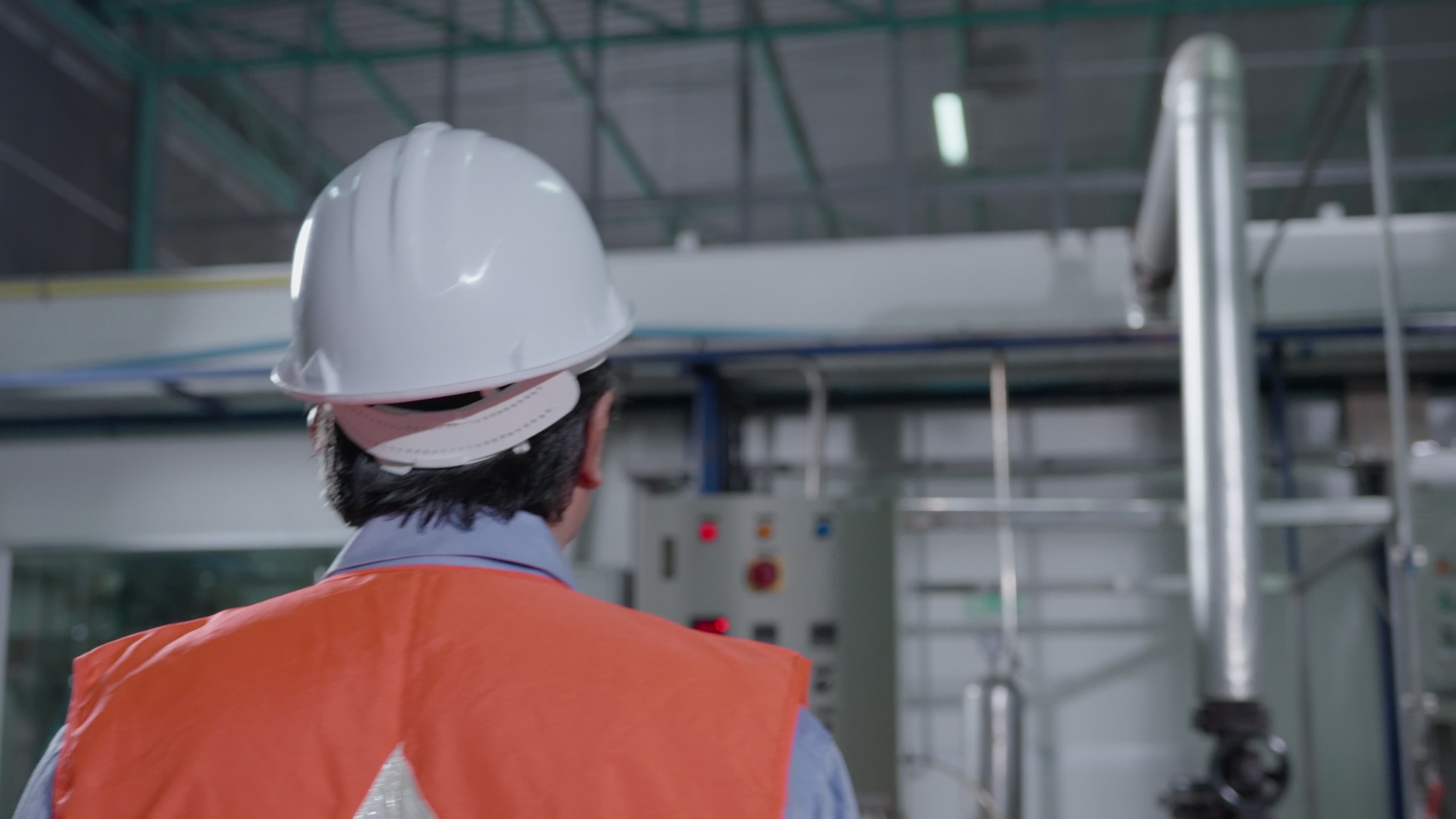 Machine or maintenance senior engineer inspect machines and sterilizer