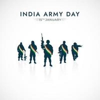 Indian army day 15 January social media post vector