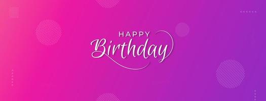 Happy birthday typography for greeting card design vector