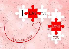 Happy valentine day invitation card vector