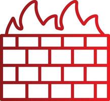 icono de vector de firewall