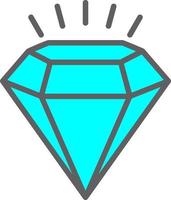 icono de vector de diamante